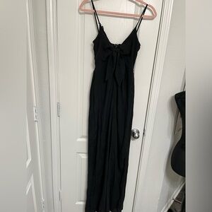 Elegant Black Maxi Romper